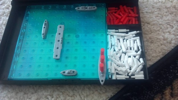 This 5-year-old boy's approach to Battleship.